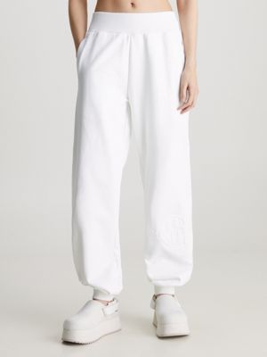 Wide-leg Joggers - White - Ladies