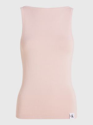 Slim Knit Open Back Tank Top Calvin Klein®