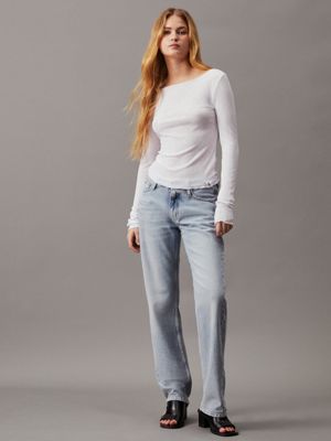 Light store straight jeans