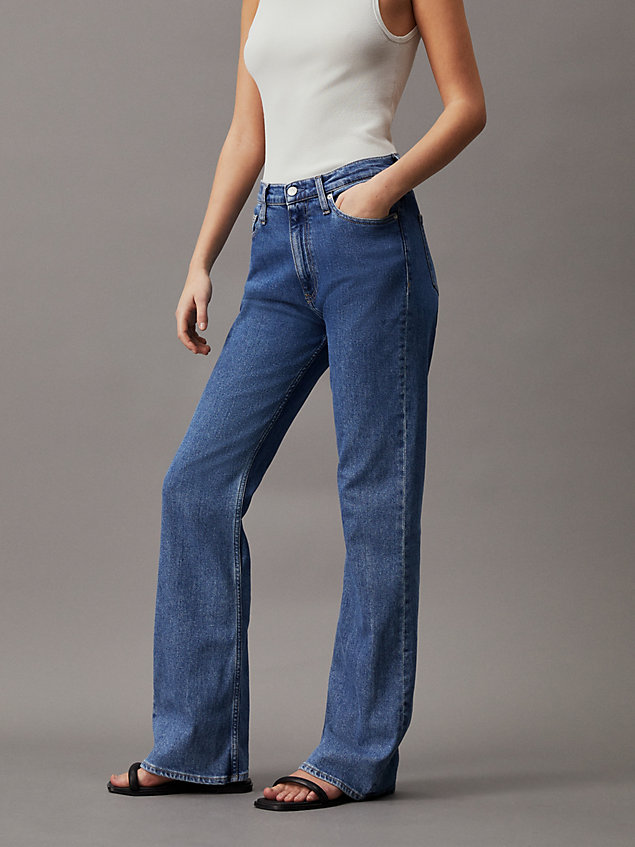 denim oryginalne jeansy bootcut dla kobiety - calvin klein jeans