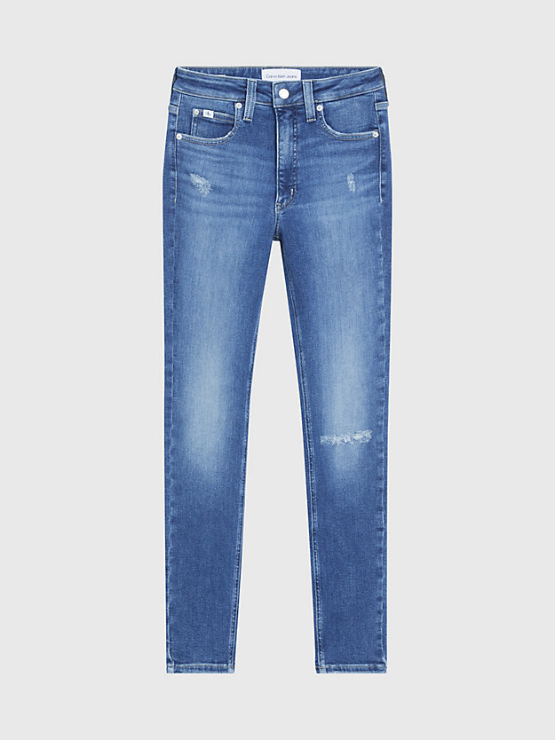 denim dark high rise skinny jeans für damen - calvin klein jeans
