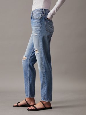 Jean mom déchiré discount femme