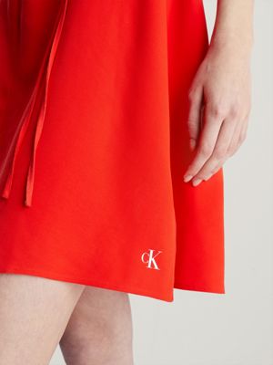 Calvin Klein Short Tie Waist Dress