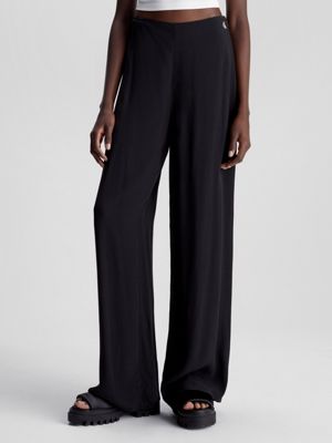 Straight Ribbed Jersey Trousers Calvin Klein®