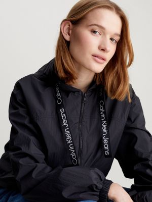 Relaxed Crinkle Nylon Windbreaker Calvin Klein J20J223353BEH