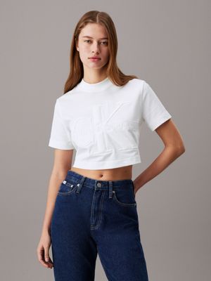 Calvin Klein Bianco Cotton Womens T-Shirt main image 0