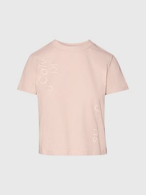 Calvin klein t shirt damen rosa best sale