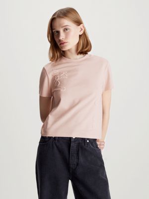 Calvin Klein Jeans BADGE HOODIE - Sudadera - pink amour/rosa 