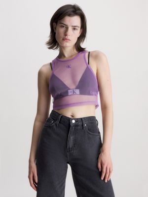 Calvin klein shop mesh top