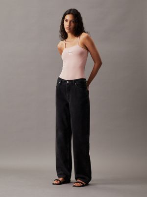 Calvin klein best sale logo bodysuit