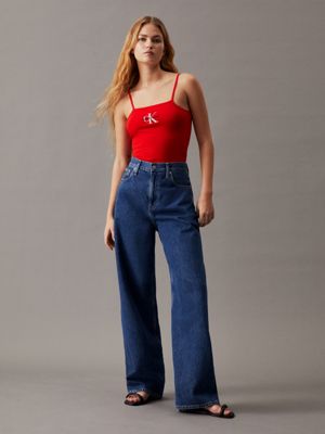 Women's Basic Red Bodysuit