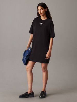 Robe t shirt boyfriend avec monogramme Calvin Klein J20J223478BEH