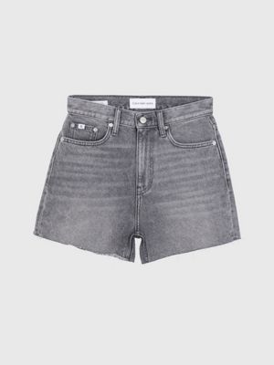 denim grey denim mom shorts for women calvin klein jeans