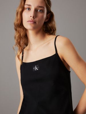 ck black milano jersey camisole dress for women calvin klein jeans