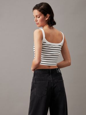Calvin Klein Women's Ribbed Sleeveless Top Blue Size X-Small