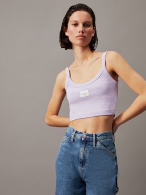 Ribbed Cotton Bralette Top Calvin Klein J20J223558VFR