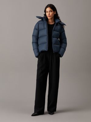 Calvin klein jeans down long puffer coat hotsell