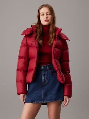 Calvin klein red jacket hotsell