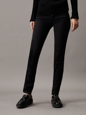 denim mid rise skinny jeans for women calvin klein jeans