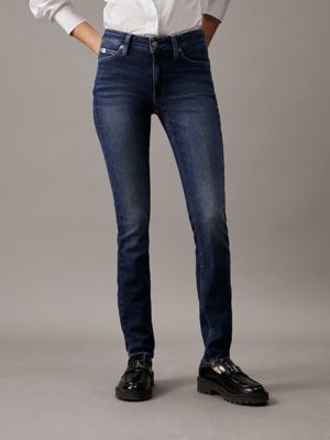 denim mid rise skinny jeans for women calvin klein jeans