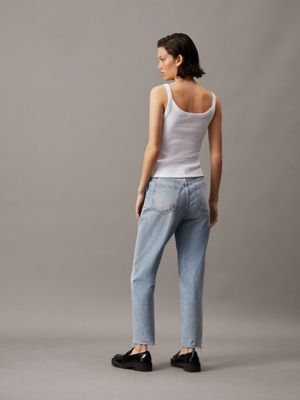 denim light mom jeans for women calvin klein jeans