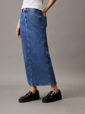 denim denim maxi skirt for women calvin klein jeans