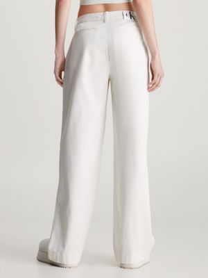 Cotton Twill Straight Trousers Calvin Klein® | J20J223704CGA