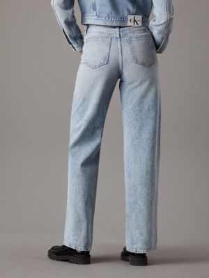 denim light high rise relaxed jeans for women calvin klein jeans