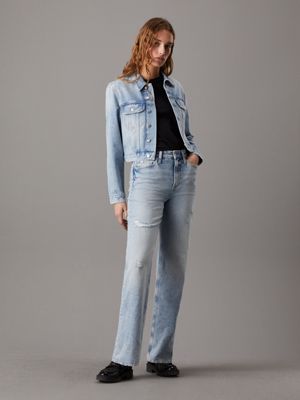 denim light high rise relaxed jeans for women calvin klein jeans