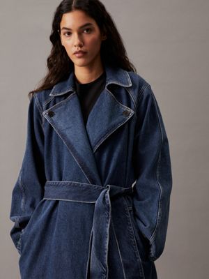 Relaxed Denim Trench Coat Calvin Klein J20J2237581BJ