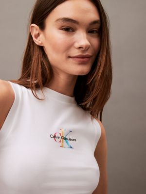 Schmales Monogramm-Tanktop - Pride Calvin Klein® | J20J223801YAF