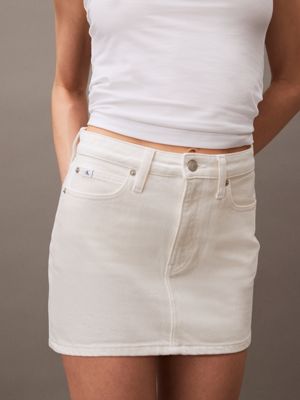 denim light denim micro mini skirt - pride for women calvin klein jeans