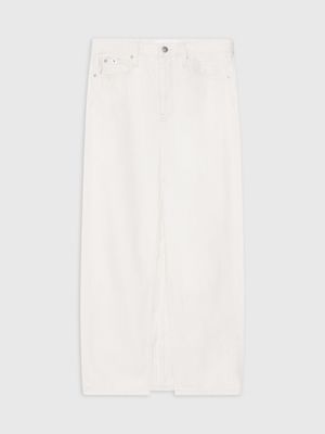 Calvin klein outlet white denim skirt