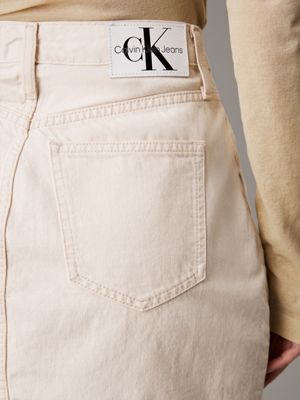 Jupe en jean beige best sale