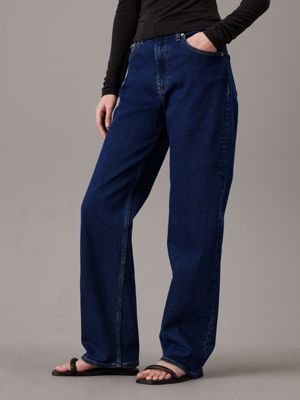 denim high rise relaxed jeans for women calvin klein jeans