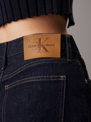 denim dark authentic slim straight jeans for women calvin klein jeans