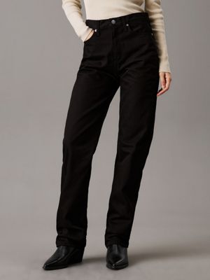 denim high rise straight jeans for women calvin klein jeans