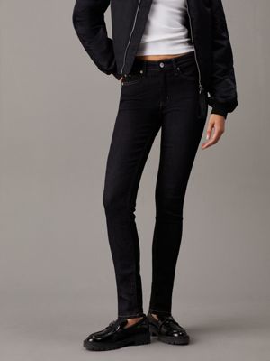 denim mid rise skinny jeans for women calvin klein jeans