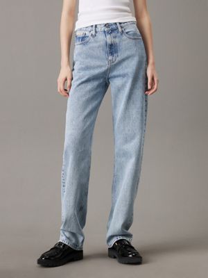 High Rise Straight Jeans Calvin Klein J20J2240191AA