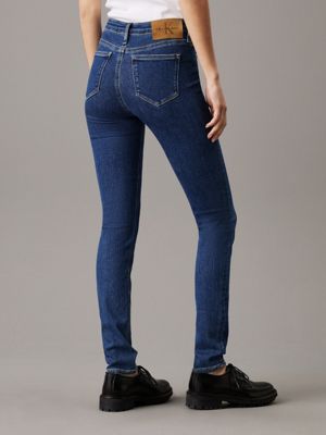 denim medium mid rise skinny jeans for women calvin klein jeans