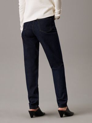 denim dark mom jeans for women calvin klein jeans