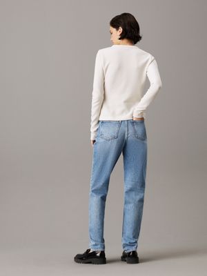 denim light mom jeans for women calvin klein jeans