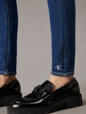 jean super skinny high rise longueur cheville denim medium pour femmes calvin klein jeans
