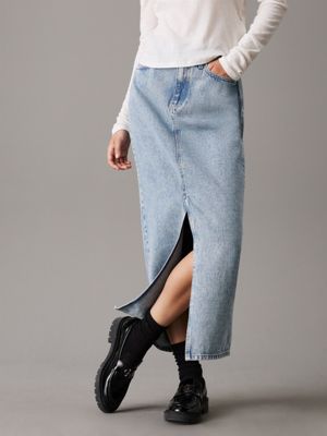 denim denim maxi skirt for women calvin klein jeans