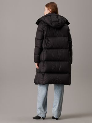 Calvin klein jeans down long puffer coat hotsell