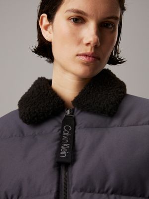 Calvin klein shearling aviator jacket best sale