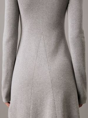 Calvin klein fit and flare sweater dress best sale