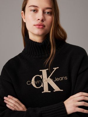 Monogram Roll Neck Jumper Calvin Klein J20J224229BEH