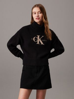 Monogram Roll Neck Jumper Calvin Klein J20J224229BEH