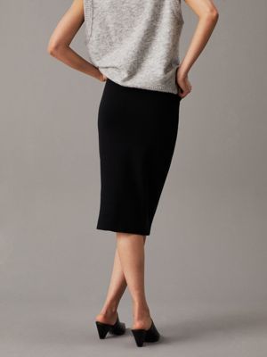 Cotton Knit Pencil Skirt Calvin Klein® | J20J224258BEH